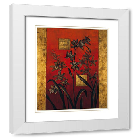 Evening Silhouette I White Modern Wood Framed Art Print with Double Matting by Lange, Erin