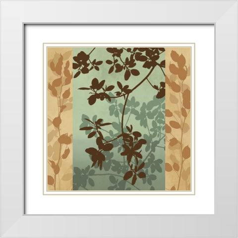 Mingle II White Modern Wood Framed Art Print with Double Matting by Lange, Erin