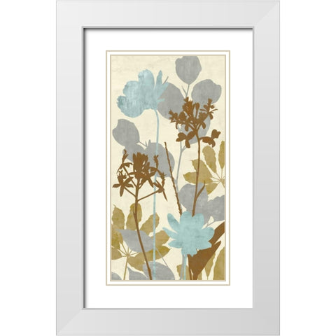 Peaceful Garden I White Modern Wood Framed Art Print with Double Matting by Lange, Erin