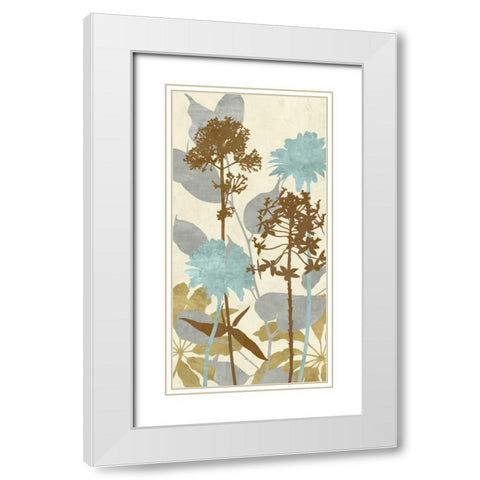 Peaceful Garden II White Modern Wood Framed Art Print with Double Matting by Lange, Erin