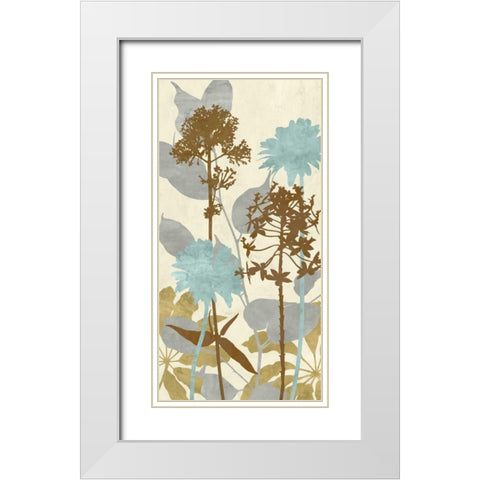 Peaceful Garden II White Modern Wood Framed Art Print with Double Matting by Lange, Erin