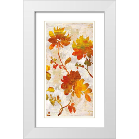 Joyful II White Modern Wood Framed Art Print with Double Matting by Lange, Erin