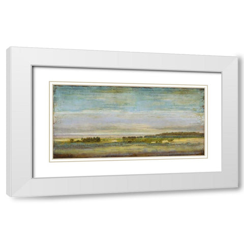 Big Sky Vista White Modern Wood Framed Art Print with Double Matting by Turner, Eric