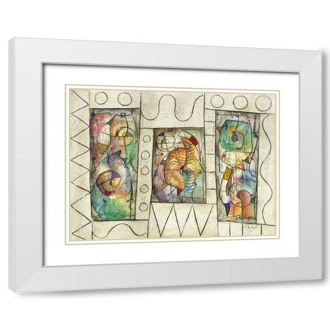 Oasis White Modern Wood Framed Art Print with Double Matting by Waugh, Eric
