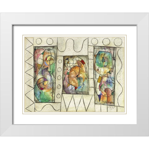 Oasis White Modern Wood Framed Art Print with Double Matting by Waugh, Eric