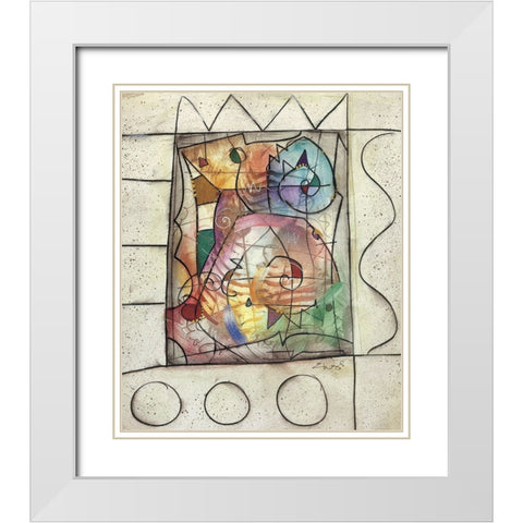 Gala White Modern Wood Framed Art Print with Double Matting by Waugh, Eric