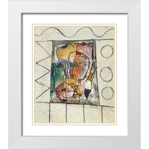 Diva White Modern Wood Framed Art Print with Double Matting by Waugh, Eric