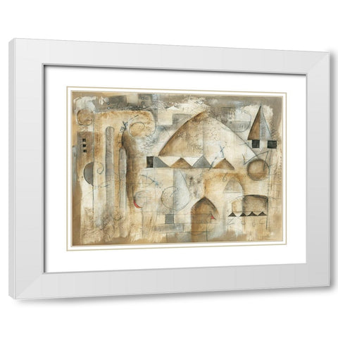 Aurora White Modern Wood Framed Art Print with Double Matting by Waugh, Eric