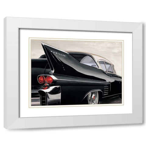 58 De Ville White Modern Wood Framed Art Print with Double Matting by Brook, Francis