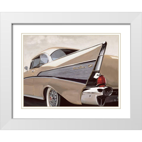 57 Bel Air White Modern Wood Framed Art Print with Double Matting by Brook, Francis