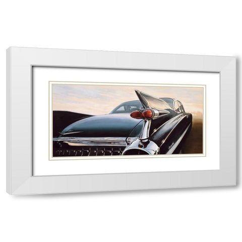 Eldorado I White Modern Wood Framed Art Print with Double Matting by Brook, Francis