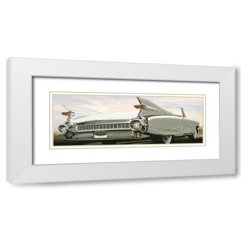 Eldorado II White Modern Wood Framed Art Print with Double Matting by Brook, Francis