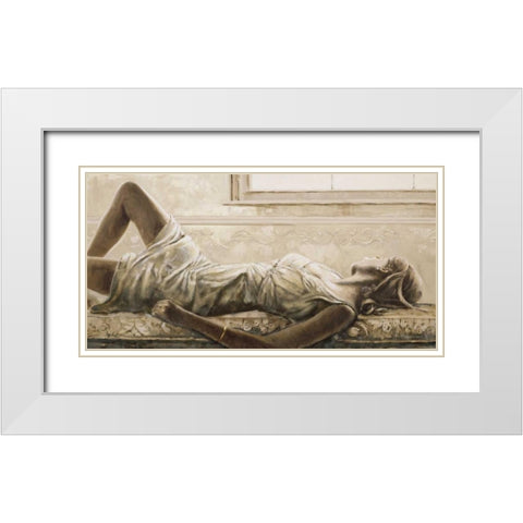 Dolce pensare White Modern Wood Framed Art Print with Double Matting by Scala, Gualtiero Bassi