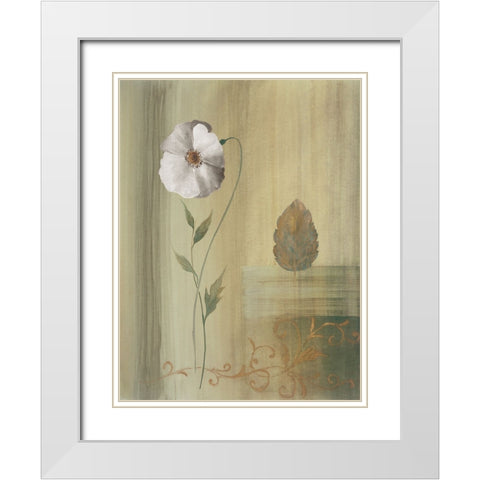 Collection decorative I White Modern Wood Framed Art Print with Double Matting by Boulez, Genevieve