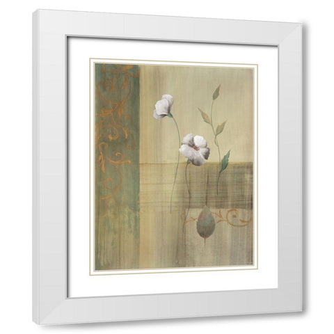 Collection decorative II White Modern Wood Framed Art Print with Double Matting by Boulez, Genevieve