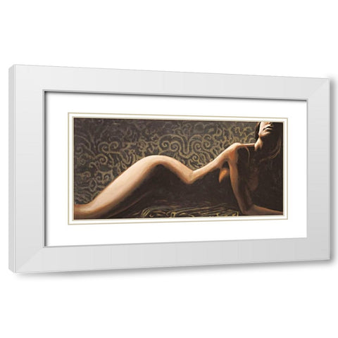 Baroque White Modern Wood Framed Art Print with Double Matting by Mariani, Giorgio