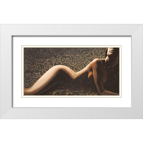 Baroque White Modern Wood Framed Art Print with Double Matting by Mariani, Giorgio