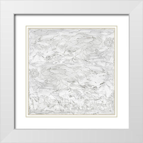 White on White I White Modern Wood Framed Art Print with Double Matting by Gordon, Sofia