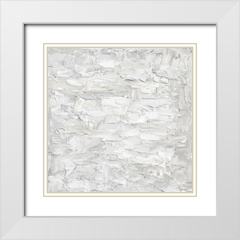White on White III White Modern Wood Framed Art Print with Double Matting by Gordon, Sofia