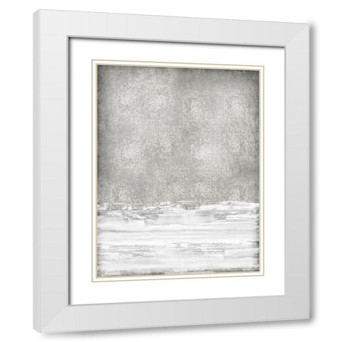 White on Silver II White Modern Wood Framed Art Print with Double Matting by Gordon, Sofia