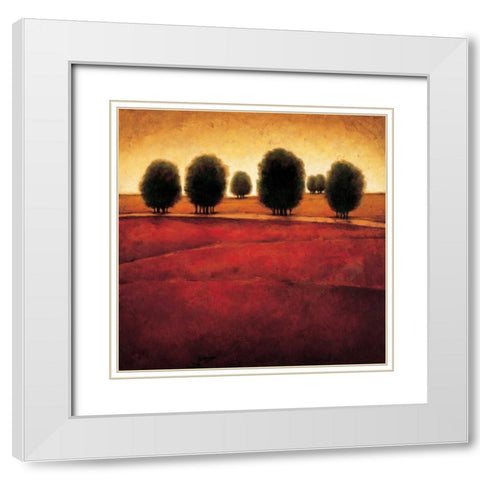 Enlightenment White Modern Wood Framed Art Print with Double Matting by Williams, Gregory