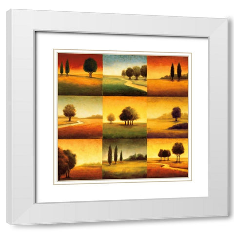 Landscape Perspectives White Modern Wood Framed Art Print with Double Matting by Williams, Gregory