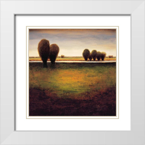 Big Sky I White Modern Wood Framed Art Print with Double Matting by Williams, Gregory