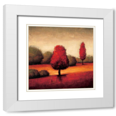 Fulfillment I White Modern Wood Framed Art Print with Double Matting by Williams, Gregory