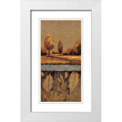 Shine On I White Modern Wood Framed Art Print with Double Matting by Williams, Gregory