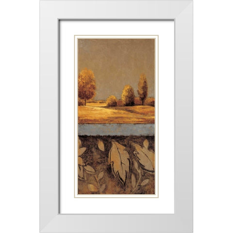 Shine On II White Modern Wood Framed Art Print with Double Matting by Williams, Gregory