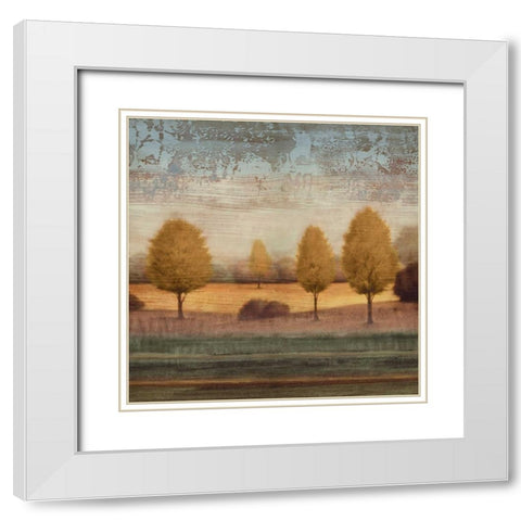 In Awe I White Modern Wood Framed Art Print with Double Matting by Williams, Gregory