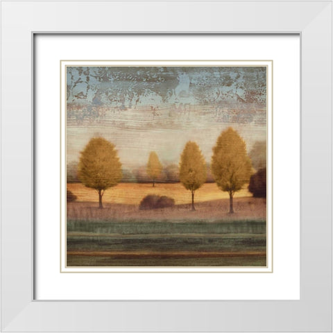 In Awe I White Modern Wood Framed Art Print with Double Matting by Williams, Gregory