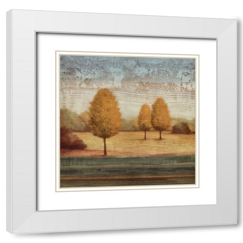 In Awe II White Modern Wood Framed Art Print with Double Matting by Williams, Gregory