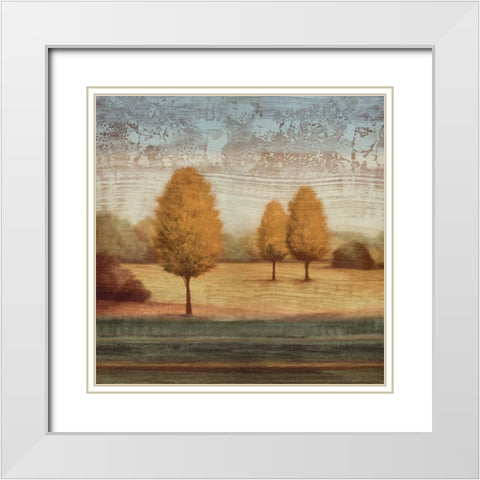In Awe II White Modern Wood Framed Art Print with Double Matting by Williams, Gregory