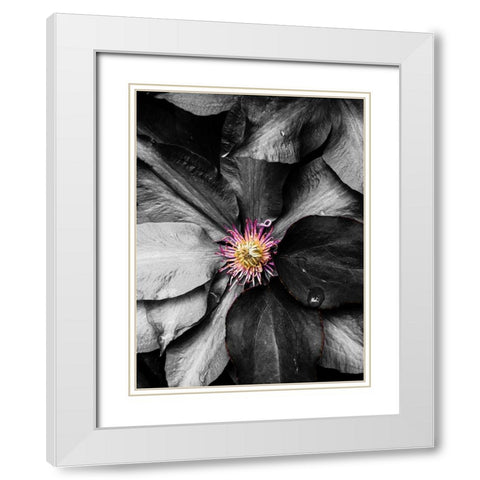 Just a Touch White Modern Wood Framed Art Print with Double Matting by Bannon, Heidi