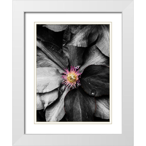 Just a Touch White Modern Wood Framed Art Print with Double Matting by Bannon, Heidi