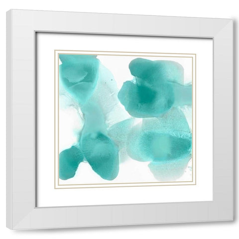 Dynamic Mint White Modern Wood Framed Art Print with Double Matting by Carlson, Hannah
