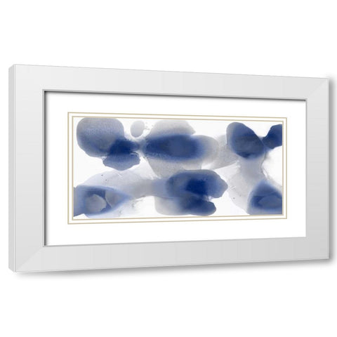 Intrinsic in Indigo White Modern Wood Framed Art Print with Double Matting by Carlson, Hannah