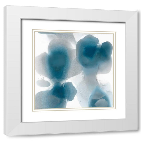 Vital I White Modern Wood Framed Art Print with Double Matting by Carlson, Hannah