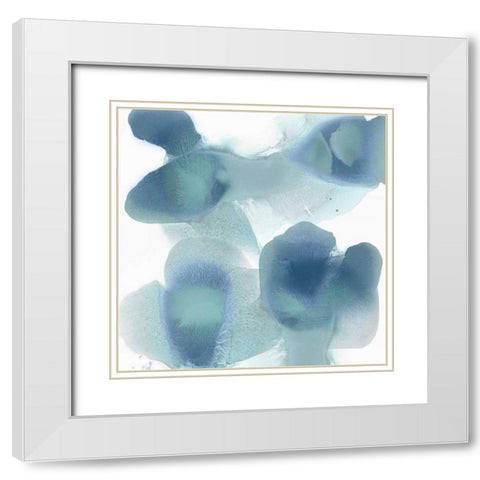 Vital II White Modern Wood Framed Art Print with Double Matting by Carlson, Hannah