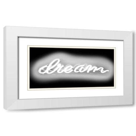 Neon Dream New WB White Modern Wood Framed Art Print with Double Matting by Carr, Hailey