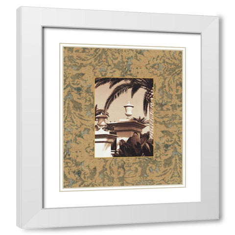 St. Regis I White Modern Wood Framed Art Print with Double Matting by Seba, John