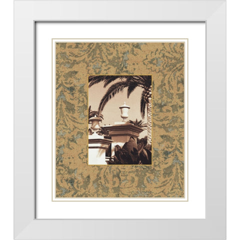 St. Regis I White Modern Wood Framed Art Print with Double Matting by Seba, John