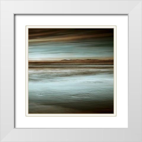 Lowtide White Modern Wood Framed Art Print with Double Matting by Seba, John