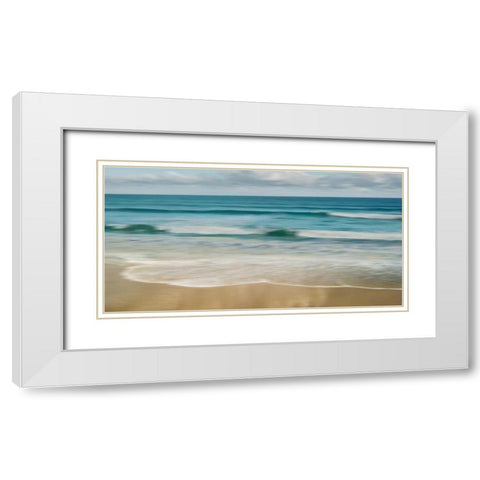 Afternoon Tide White Modern Wood Framed Art Print with Double Matting by Seba, John