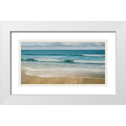 Afternoon Tide White Modern Wood Framed Art Print with Double Matting by Seba, John