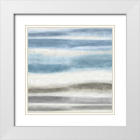 Elevation I White Modern Wood Framed Art Print with Double Matting by Blake, Jaden
