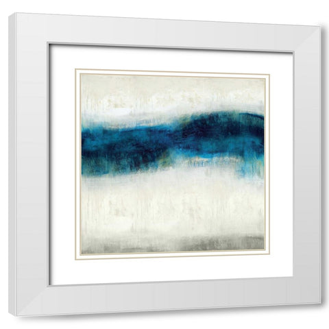 Emerge II White Modern Wood Framed Art Print with Double Matting by Blake, Jaden