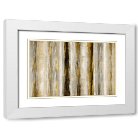 Vertical Motion White Modern Wood Framed Art Print with Double Matting by Blake, Jaden