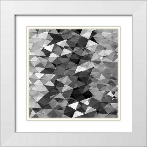 Geometric Squared II White Modern Wood Framed Art Print with Double Matting by Tatum, Jan